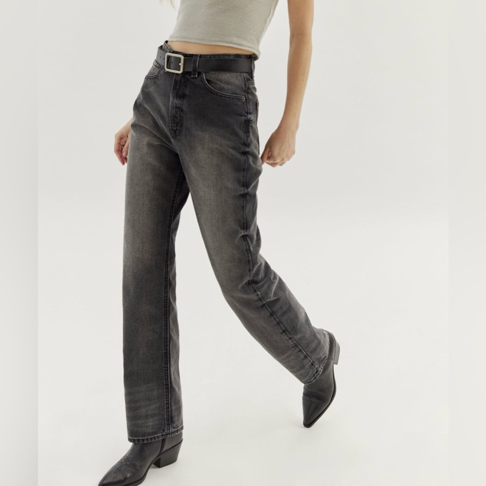 Urban Outfitters Black Stonewashed Cowboy Jeans